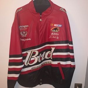 Dale Earnhardt Jr. NASCAR Budweiser leather Jacket
